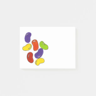 Rainbow Jelly Bean Oaster Basket Candy Post-it Klebezettel