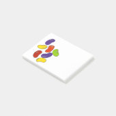 Rainbow Jelly Bean Oaster Basket Candy Post-it Klebezettel (angewinkelt)