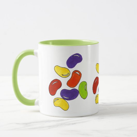 Rainbow Jelly Beans Easter Candy Confection Tasse (Links)