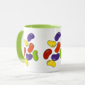 Rainbow Jelly Beans Easter Candy Confection Tasse (Vorderseite Links)