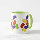 Rainbow Jelly Beans Easter Candy Confection Tasse (VorderseiteRechts)