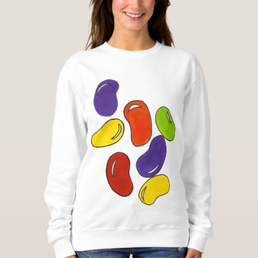 Rainbow Jelly Beans Easter Candy Feinschmecker Sweatshirt (Vorderseite)