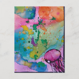 Rainbow Jelly Postcard Postkarte
