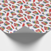 Rainbow Jelly schießt Wrapping Paper Geschenkpapier (Ecke)