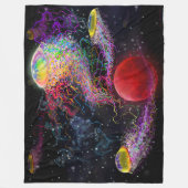 Rainbow Jellyfish Fleece Blanket (Vorderseite)