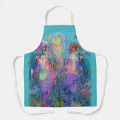 Rainbow Jellyfish Mermaid Prom Kleider Schürze (Vorderseite)