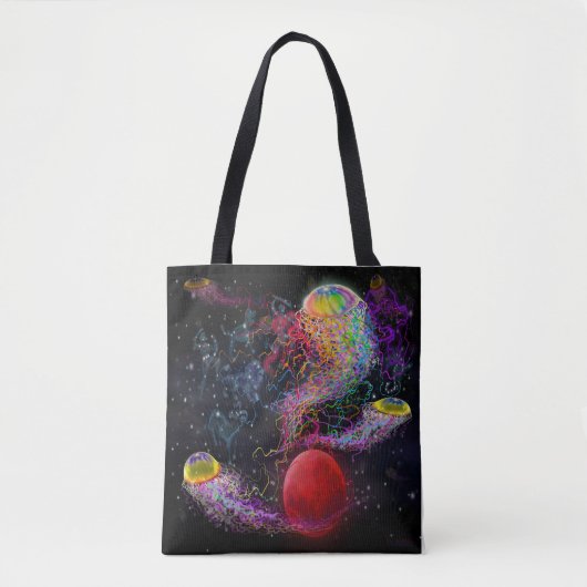 Rainbow Jellyfish Tote Bag Tasche (Vorderseite)