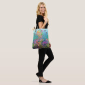 Rainbow Jellyfish Tote Bag Tasche (Am Model)