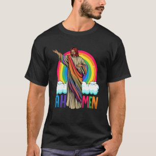 Rainbow Jesus Ah Männer T-Shirt