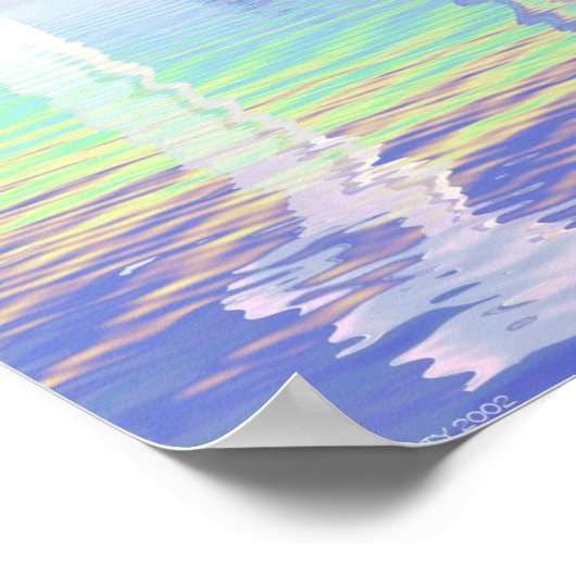 Rainbow Jesus Cross Poster (Ecke)