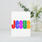 Rainbow Jesus Postkarte (Stehend Vorderseite)