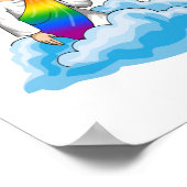 Rainbow Jesus Progress Flag Poster (Ecke)