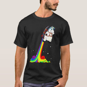 Rainbow Jetpack Tierpuppe T-Shirt