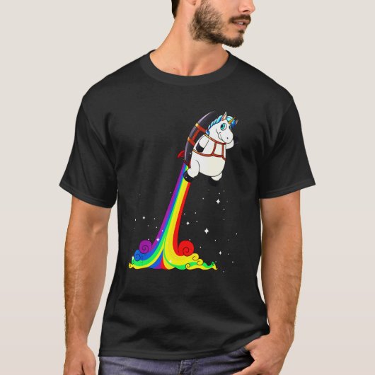 Rainbow Jetpack Tierpuppe T-Shirt (Vorderseite)