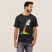 Rainbow Jetpack Tierpuppe T-Shirt (Vorne ganz)