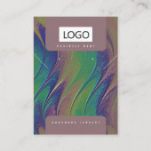 Rainbow Jewelrings Ohrringe Necklace Display Card Visitenkarte (Vorderseite)