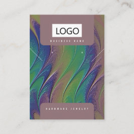 Rainbow Jewelrings Ohrringe Necklace Display Card Visitenkarte