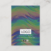 Rainbow Jewelrings Ohrringe Necklace Display Card Visitenkarte (Rückseite)