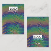 Rainbow Jewelrings Ohrringe Necklace Display Card Visitenkarte (Vorne/Hinten)