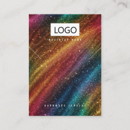 Rainbow Jewelrings Ohrringe Necklace Display Card Visitenkarte