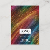 Rainbow Jewelrings Ohrringe Necklace Display Card Visitenkarte (Rückseite)