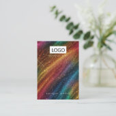 Rainbow Jewelrings Ohrringe Necklace Display Card Visitenkarte (Stehend Vorderseite)