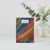 Rainbow Jewelrings Ohrringe Necklace Display Card Visitenkarte (Stehend Vorderseite)