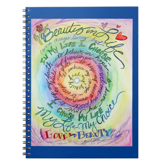 Rainbow-Journal-Notebook für Krebsgedicht Notizblock (Vorderseite)