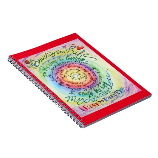 Rainbow-Journal-Notebook für Krebsgedicht Notizblock (Rechte Seite)