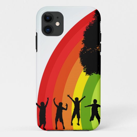 Rainbow Joy Case-Mate iPhone Hülle (Rückseite)