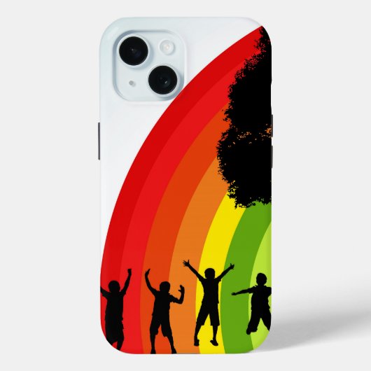 Rainbow Joy Case-Mate iPhone Hülle (Rückseite)