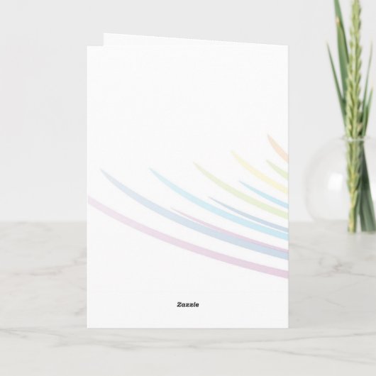 Rainbow Joy Save the Date Card Ankündigung (Rückseite)