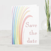 Rainbow Joy Save the Date Card Ankündigung (Vorderseite)