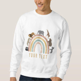 Rainbow Jungle Animals Sweatshirt