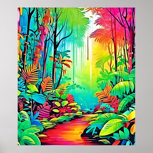 Rainbow Jungle: Vivid Dream Poster (Vorne)