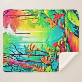 Rainbow Jungle: Vivid Dream Sherpadecke (Vorderseite (Horizontal))
