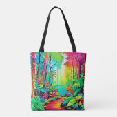 Rainbow Jungle: Vivid Dream Tasche (Rückseite)