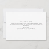 Rainbow Just Married New Foto Chic Wedding Ankündigung (Rückseite)