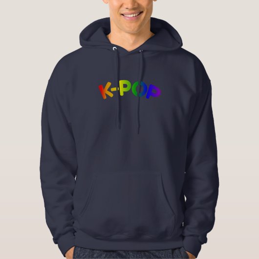 Rainbow K-Pop Men Hoodie (Vorderseite)