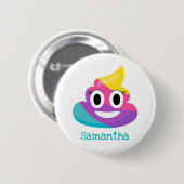 Rainbow Kack Emoji Button (Vorne & Hinten)