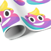 Rainbow Kack Emoji Geschenkpapier (Rolleneckpunkt)