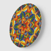 Rainbow Kalaidoskop Große Wanduhr (Winkel)