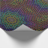 Rainbow Kaleidoscope Herz-Muster-Packpapier Geschenkpapier (Ecke)