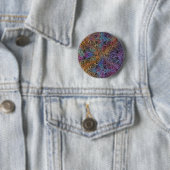 Rainbow Kaleidoscope Mandala Button (Beispiel)
