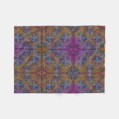 Rainbow Kaleidoscope Mandala Fleecedecke (Vorderseite (Horizontal))