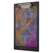 Rainbow Kaleidoscope Mandala Klemmbrett (Links)