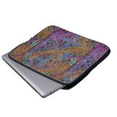 Rainbow Kaleidoscope Mandala Laptopschutzhülle (Vorne Knopf)