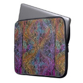 Rainbow Kaleidoscope Mandala Laptopschutzhülle (Vorderseite Links)