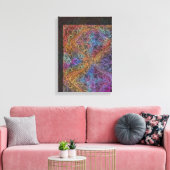 Rainbow Kaleidoscope Mandala Leinwanddruck (Insitu (Wohnzimmer))