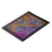 Rainbow Kaleidoscope Mandala Notizblock (Linke Seite)
